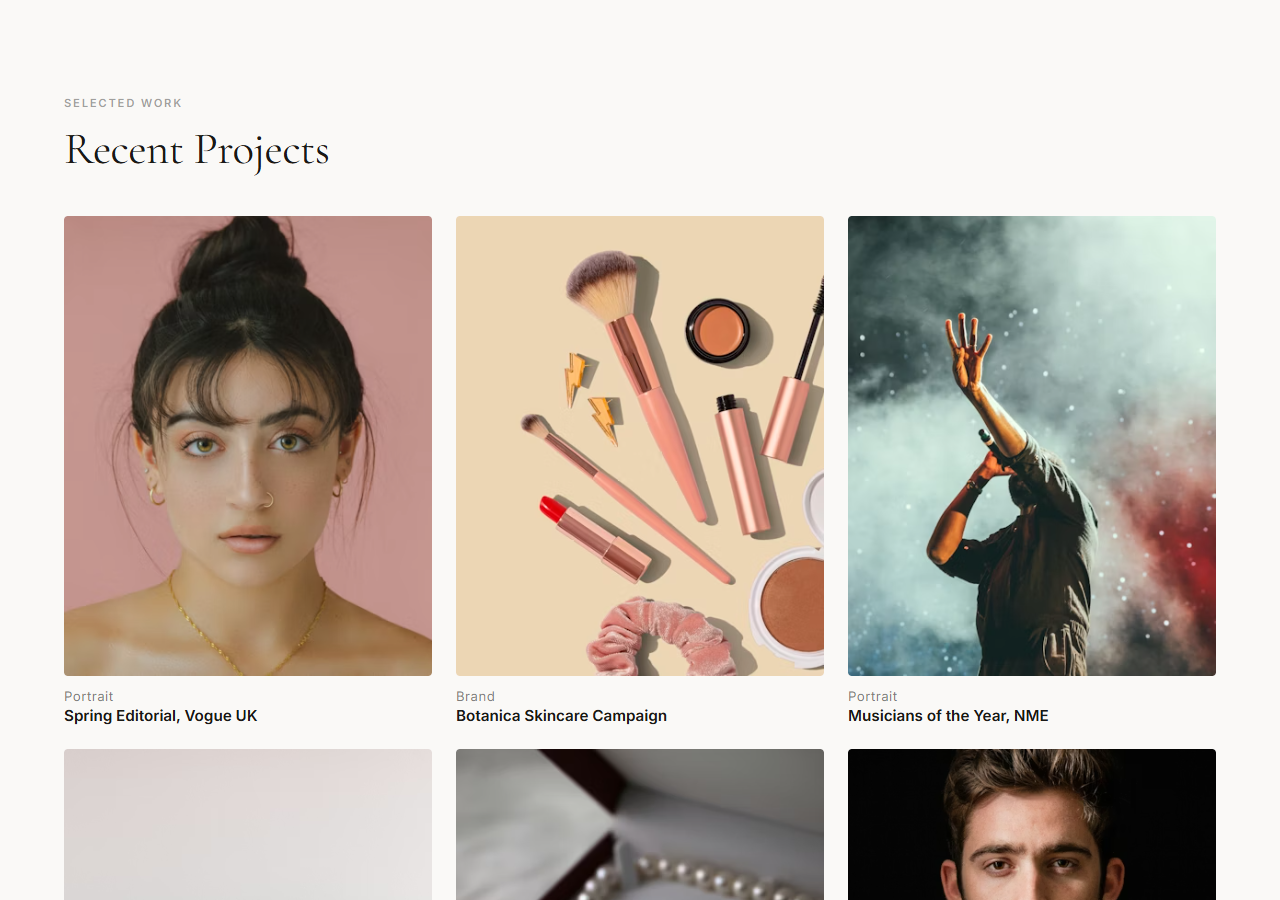 Portfolio template preview